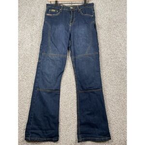 Bilt Iron Workers Motorcycle Riding Denim Blue Jeans Pant Womens size 8